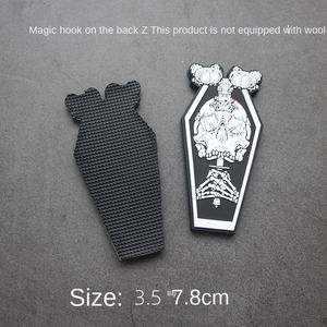 Timbre en caoutchouc chaud transparent re-gravé tactique PVC tridimensionnel crochet boucle en plastique Badge sac timbre <span class=keywords><strong>pour</strong></span> vêtements patchs - Product Image 2