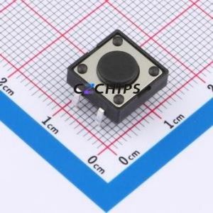 TSA12111-045B512BA Tactile Switch Through hole-4P,11.7x11.5mm Switch Single Pole Single Throw Round Button 2.8N 11.7mm - Product Image 1