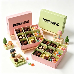 Boîte d'emballage de boulangerie écologique personnalisée OEM, boîte à gâteaux, biscuits et desserts de qualité alimentaire avec couvercle et base en papier, emballage cadeau - Product Image 3