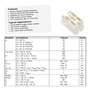 Rectificadores de Puente Controlables Nuevos y Originales <span class=keywords><strong>con</strong></span> Garantía de 1 Año SKCH28/14  SKCH28/04 SKCH28/06 SKCH28/08 SKCH28/12 - Product Image 4