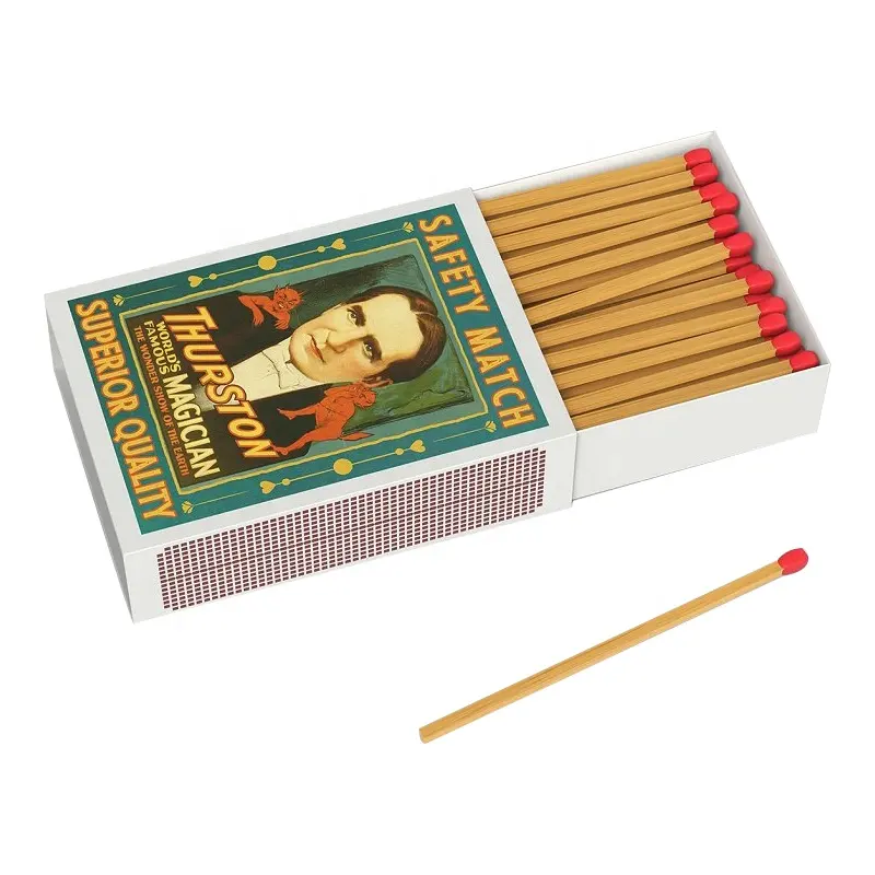 Hoge Kwaliteit Groothandel Op Maat Bedrukte Luxe Geschenkpapier Dozen Betaalbare Bruine Verpakking Match Box Met Logo