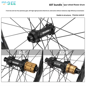 Juego de Ruedas SeeMore 700C Muscle Wheel de Fibra de Carbono para Bicicleta de <span class=keywords><strong>Carretera</strong></span>, 45-50 mm, <span class=keywords><strong>Eje</strong></span> <span class=keywords><strong>Pasante</strong></span>, Freno de <span class=keywords><strong>Disco</strong></span>, Llanta de Carbono - Product Image 6