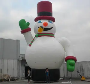 Auffällige Weihnachts dekoration Schlauchboote, riesiger aufblasbarer Schneemann Modell ballon