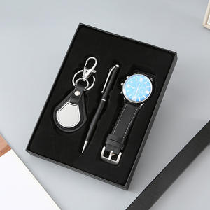 Лидер продаж, Новые поступления роскошных брелков с логотипом на заказ, часы, рекламные корпоративные деловые подарки, набор для мужчин - Product Image 5