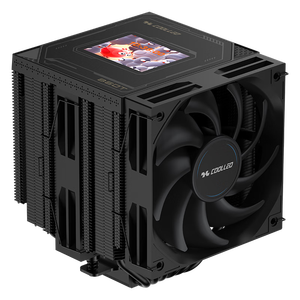 Coolleo b60t Màn hình LCD hiển thị không khí làm mát bằng màu đen CPU tản nhiệt I7 lga1851 AM5 9800x3d - Product Image 1