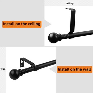 Supporto per <span class=keywords><strong>Asta</strong></span> Tenda in Metallo Minimalista Moderno Sumi, Accessori Decorativi per Finestre, Supporto a Parete per <span class=keywords><strong>Asta</strong></span> Tenda di Alta Qualità - Product Image 3