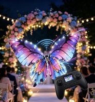 Drone Papillon LED Bionique Lumineux pour Noël, Nouvel An, Mariage, Anniversaire et Célébrations