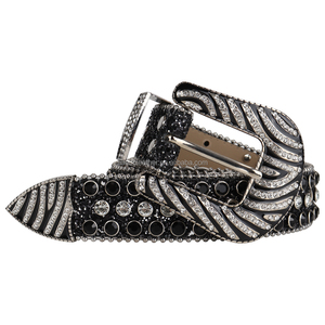Ceintures Laser personnalisées pour hommes et femmes, nouvelle collection de styliste, Bb, <span class=keywords><strong>simone</strong></span>, brillant, cloutée, cristal, Dna, strass noirs, Pu, diamant - Product Image 3