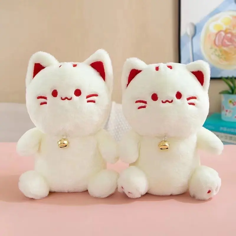 Hengyuan juguetes de animales de peluche de alta calidad cabeza de cambio gato juguetes de peluche Super Kawaii gris blanco muñecos de peluche de gato para niños