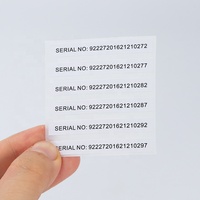 Yüksek kaliteli baskı lazer yapışkan etiket özel holografik sticker anime çıkartmalar holografik serisi numarası ile qr kod hologram