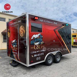 Prix d'usine Chariot alimentaire personnalisé Restaurant Lait Remorque à vendre <span class=keywords><strong>Houston</strong></span> en Californie avec système d'incendie pour remorque alimentaire - Product Image 1