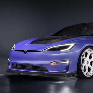 Nouveau kit carrosserie en carbone forgé de style V pour <span class=keywords><strong>Tesla</strong></span> <span class=keywords><strong>Model</strong></span> <span class=keywords><strong>S</strong></span> Plaid 2023-2025, lèvre avant - Product Image 4