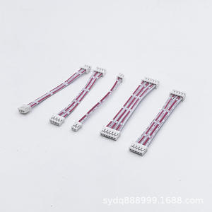 สายเคเบิล XH 2.54 มม. พิทช์ 2468 ขนาด 26AWG สีแดงและสีขาว แบบริบบิ้น พร้อมขั้วต่อ 2-12P แบบเดี่ยว/คู่ สำหรับสายเคเบิลและสายไฟ - Product Image 2