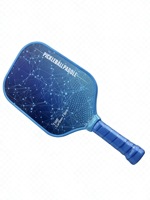 Raquette de pickleball en fibre de carbone intégrale T300 avec bordure colorée en nid d'abeille, livraison rapide, OEM, 16 mm, prix d'usine, approuvée USAPA