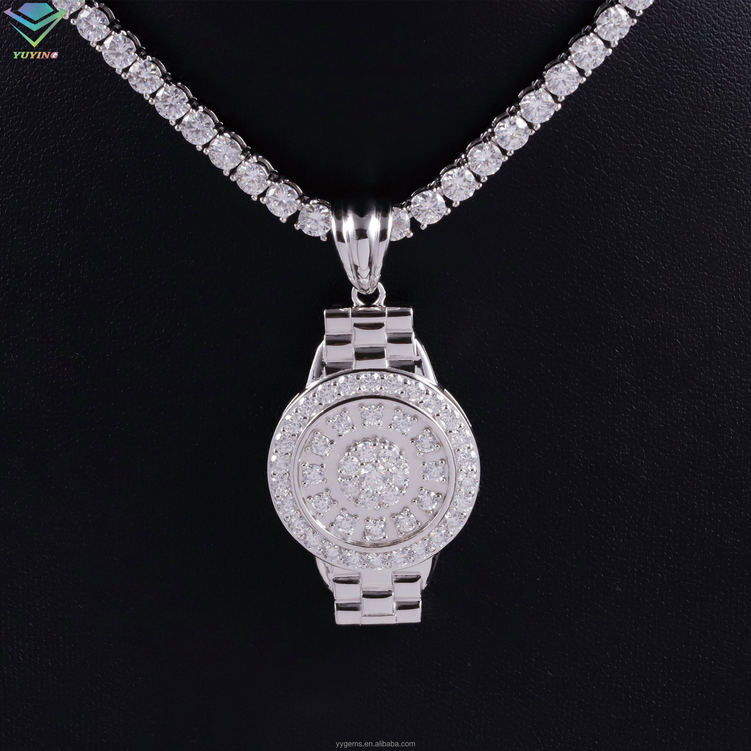 จี้+โซ่เทนนิส 3 มม. 18 นิ้ว