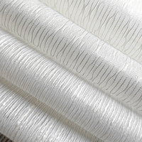 Tissu de rideau transparent moderne de couleur unie, vendu au mètre, pour draperies de fenêtre contemporaines et projets d'aménagement intérieur