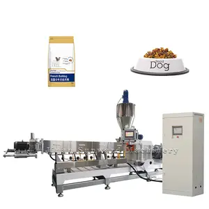 China Full Production Line Dog Food Making Machine Pet Food Extruder Machine Cat Food Machine