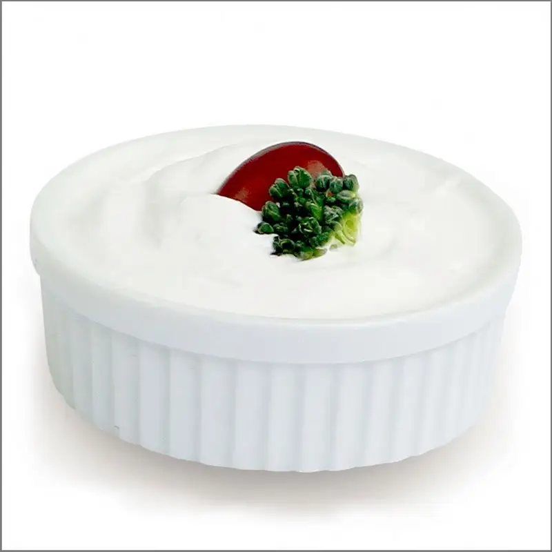 Trắng Sauce Ramekin gốm sứ ramekins bát đặt 2oz Gốm mini Ramekin Cup bánh món ăn cho Baking