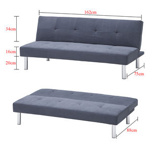 Canapé-lit en tissu de style moderne, canapé-lit simple <span class=keywords><strong>multicolore</strong></span>, canapé-lit pliable pour salon, dossier avec 3 positions, canapé <span class=keywords><strong>clic</strong></span>-<span class=keywords><strong>clac</strong></span>, cama - Product Image 6