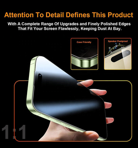 <span class=keywords><strong>Protector</strong></span> de Pantalla de Privacidad 360 con Marco de Alineación Inteligente para Eliminación de Polvo para iPhone 17 Pro Max, 17 Air, 16, 15, 14, 13 - Product Image 4