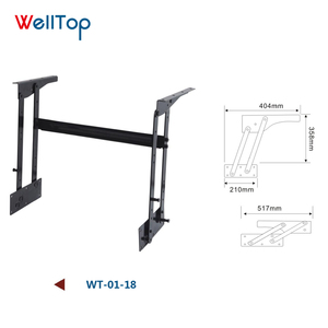 Mecanismo <span class=keywords><strong>de</strong></span> Elevación para Mesa <span class=keywords><strong>de</strong></span> Centro, Herraje para <span class=keywords><strong>Muebles</strong></span> <span class=keywords><strong>de</strong></span> Mesa, Bisagras <span class=keywords><strong>de</strong></span> Resorte para Mesa Plegable, Escritorio, Gabinete, VT-WT01-17 - Product Image 2