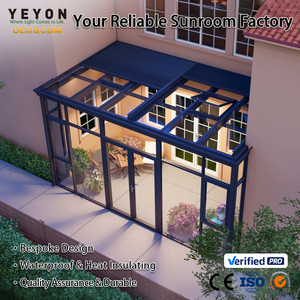 Yeyon 2026 – Système de solarium modulaire en gros pour entrepôts de matériaux de construction, véranda résidentielle extérieure, maison en verre - Product Image 1