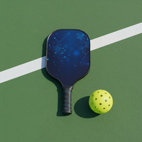 Raquette de pickleball en fibre de verre de qualité supérieure 16 mm, pressée à froid, légère, avec un sweet spot large pour les tournois, vente en gros