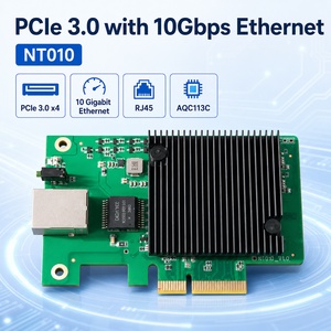 <span class=keywords><strong>Carte</strong></span> réseau <span class=keywords><strong>Ethernet</strong></span> PCIe 3.0 X4 10/100/1000 Mbps NT010 10G/5G/2.5G/1G PCI Express NIC pour PC de bureau, filaire externe, en stock - Product Image 1