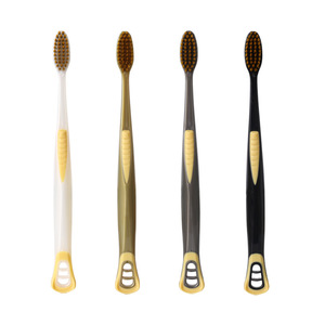 Haochi Liangpin Ensemble 2 en 1 Brosse à dents pour adultes avec gratte-langue et poils doux Produit d'hygiène bucco-dentaire multifonctionnel - Product Image 5