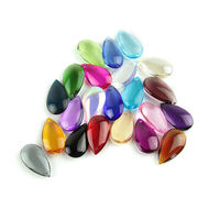50mm multicolore en option cristal goutte de pluie pendentif amande goutte pendentif cristal lustre éclairage verre lampe accessoires