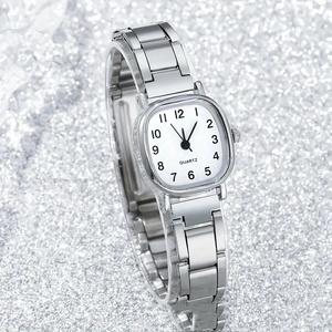 Montre-bracelet décontractée pour femme, élégante, à cadran carré, mouvement à quartz, bracelet fin en métal, avec index simples - Product Image 6