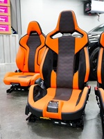 Accessoires intérieurs de voiture : Sièges baquet sport racing personnalisables avec revêtement en cuir et assise en mousse pour BMW F30 F80 F10 E90 M3 M5 – Amélioration