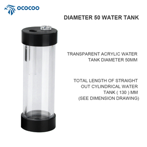 OCOCOO D50-Z13E industriale acrilico raffreddato ad acqua serbatoio esterno filettato D50M per la custodia del Computer - Product Image 2