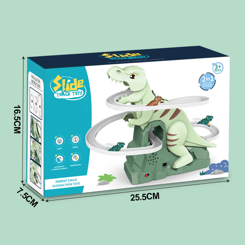 Emballage anglais-352g-boîte unique-5 dinosaures-piles nécessaires