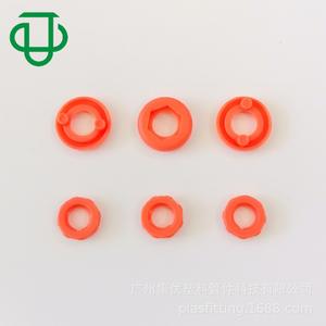 High Quality Food-Grade PP Plastic <b>Retaining</b> <b>Rings</b> Orange Red Nuts for Analytical Experimental Instruments Equipment - Product Image 1