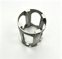 Support cylindrique creux en acier inoxydable usiné sur mesure par CNC avec finition polie pour fraisage de précision et équipement
