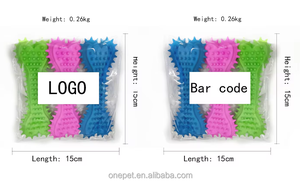 Giocattoli da Masticare per Animali Domestici in TPR a Forma di Osso per la Cura Dentale e la Pulizia dei Denti, Giocattoli Resistenti per Cani - Product Image 3