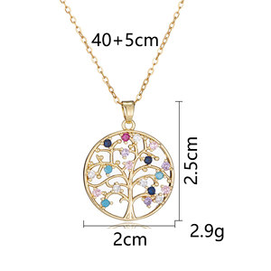 XL143 Collar Árbol DE LA Vida Acero Inoxidable-Brillo Eterno, Hipoalergénico, Idea de Regalo Unisex - Product Image 6