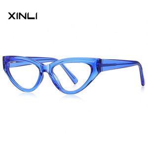 Lunettes de lecture pour femmes XINLI2153, imprimé animal, TR90, anti-lumière bleue, style œil de chat - Product Image 1