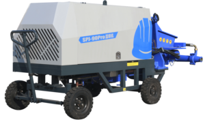 آلة رش الخرسانة SPJ-90PRO الأكثر مبيعًا، معدات رش الخرسانة للملاط والأنفاق، آلة رش الخرسانة الجافة والرطبة - Product Image 4