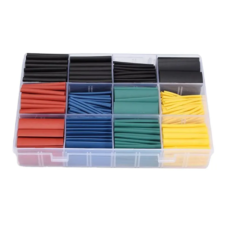 Wire Insulation Heat Shrink Tube Sleeve Black Red Blue Yellow Polyolefin with Hot Melt Adhesive,pe Protect Cables,low Voltage