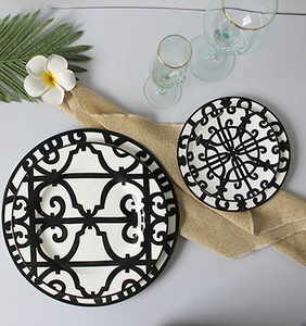 Western Style Dinner Plates <b>Set</b> Bone China <b>Dinnerware</b> <b>Sets</b> Colorful Tableware Ceramic Charger Dinner Plate Dishes <b>Set</b> - Product Image 5