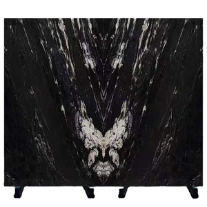 Brilliance Pierre de marbre noir cambrien de luxe haut de gamme Dalle de marbre Cosmicblack Storm - Product Image 1