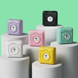 เครื่องพิมพ์ A6 <span class=keywords><strong>Peripage</strong></span> เครื่องพิมพ์ฉลากด้วยความร้อนแบบพกพาไร้สายมือถือเครื่องพิมพ์ภาพสติกเกอร์ขนาดเล็กสำหรับบ้านทำด้วยมือ - Product Image 2