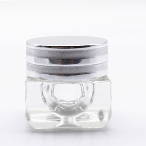 Frasco de Vidro Quadrado Luxuoso de <span class=keywords><strong>15g</strong></span> 30g Personalizado Vazio Transparente para Cosméticos com Tampa para Creme - Product Image 6