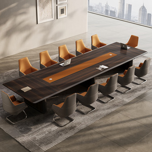 Mesa <span class=keywords><strong>de</strong></span> Conferencias Grande, Moderna, para Sala <span class=keywords><strong>de</strong></span> Reuniones, Escritorio <span class=keywords><strong>de</strong></span> Oficina, Minimalista, <span class=keywords><strong>de</strong></span> Lujo, Rectangular Larga, <span class=keywords><strong>de</strong></span> Alta Gama, para Negociaciones - Product Image 2