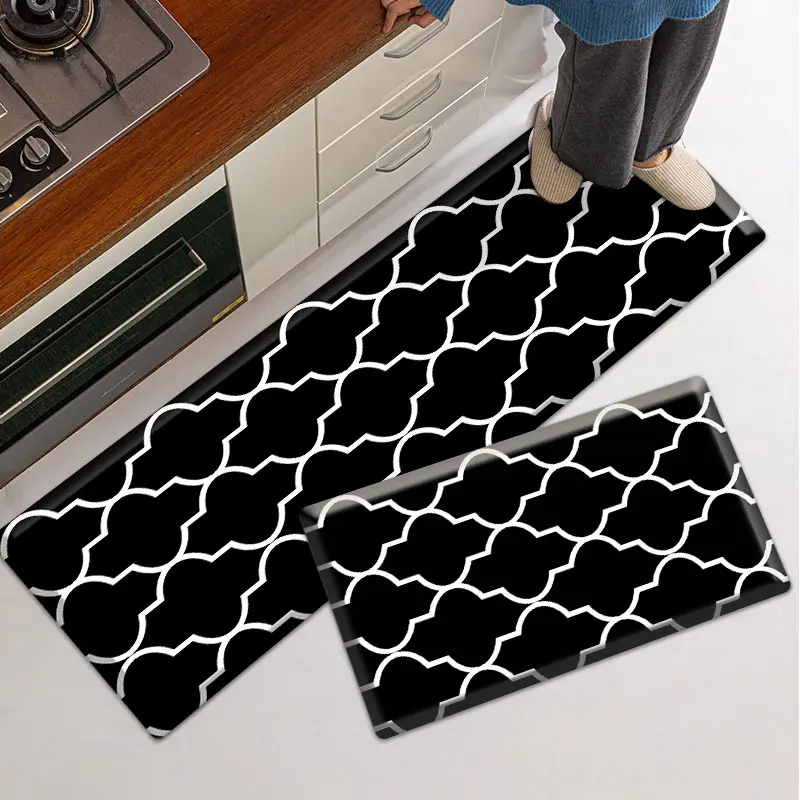 Alfombrilla de PVC impermeable para cocina, Juego de 2 alfombrillas acolchadas, antifatiga, personalizada