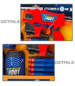Pistolet à balles pour enfants, jouet en mousse eva, airsoft, 8 pièces, tir à air, nouvelle collection, - Product Image 4
