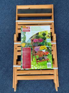 زهرة خشبية أنيقة مع سبورة سوداء متعددة الاستخدام ديكور حديقة للحضانة المنزلية أو تصميم الزراعة في الهواء الطلق - Product Image 6