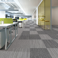 Современные износостойкие ковровые плитки 60x60 см из нейлона, экологичные, звукопоглощающие, для коммерческих офисов и открытых пространств